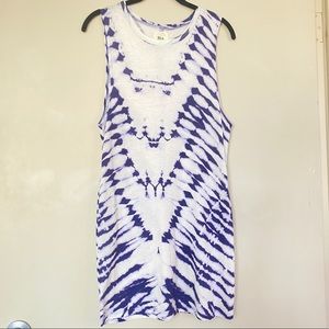 Billabong Purple Tie Dye Beach Tank Dress